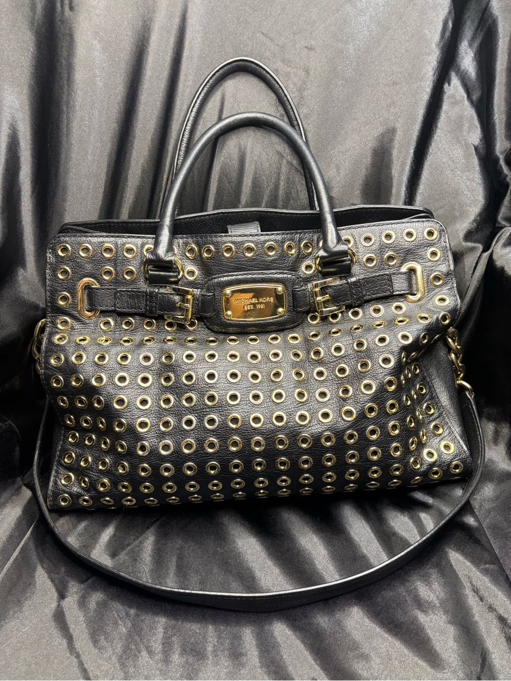 Michael Kors Hamilton All-Over Grommet Tote Bag